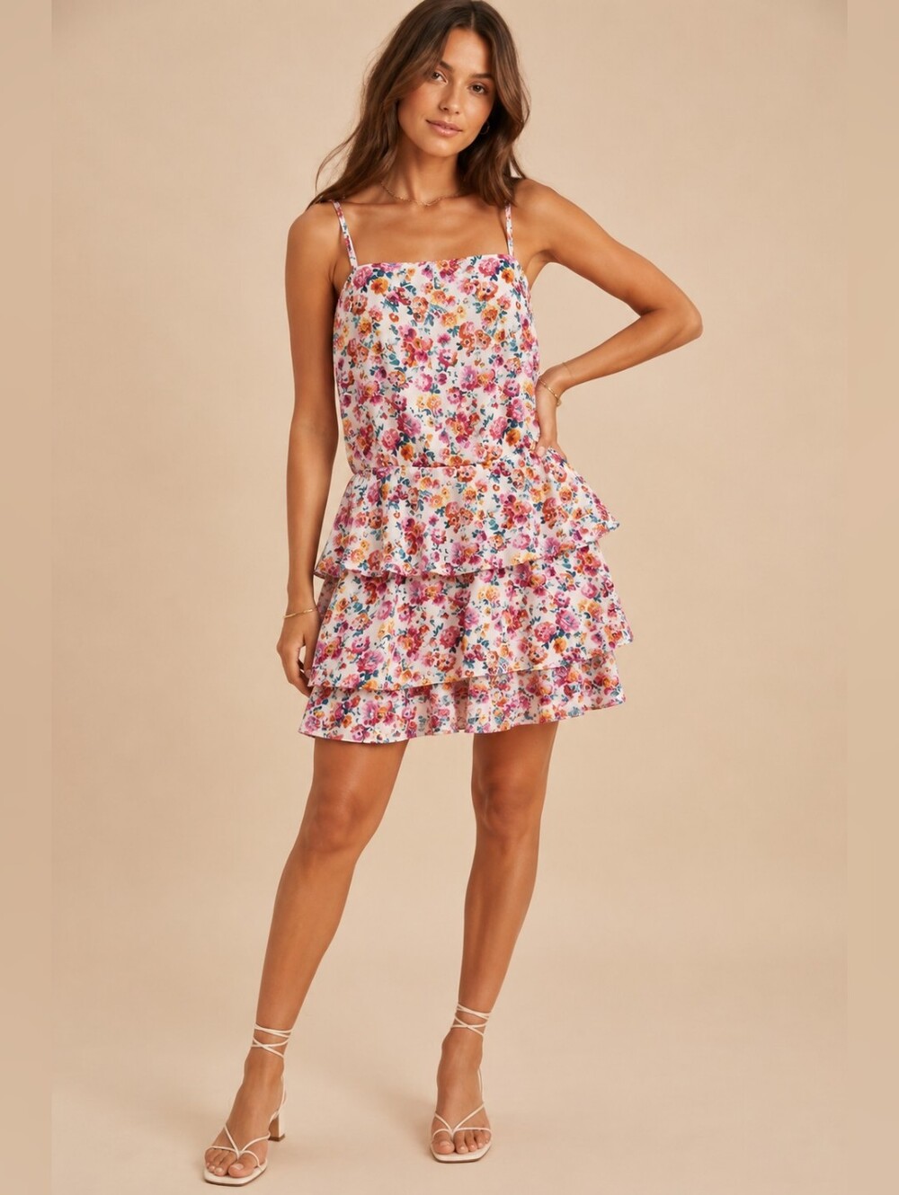 Floral Peplum Dress